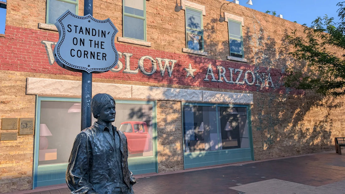 The iconic Standin' on the Corner Park in Winslow, AZ: a must-stop along Route 66.