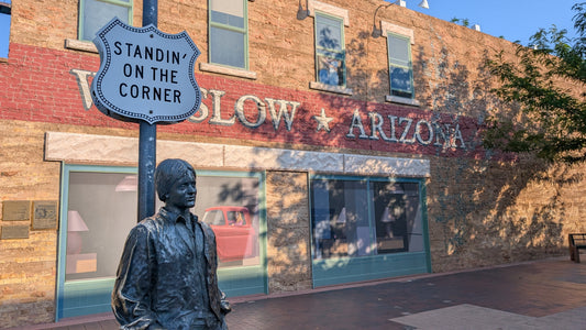 The iconic Standin' on the Corner Park in Winslow, AZ: a must-stop along Route 66.