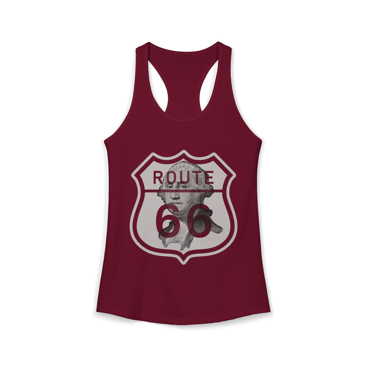 George Washington Route 66 Women’s Racerback Tank