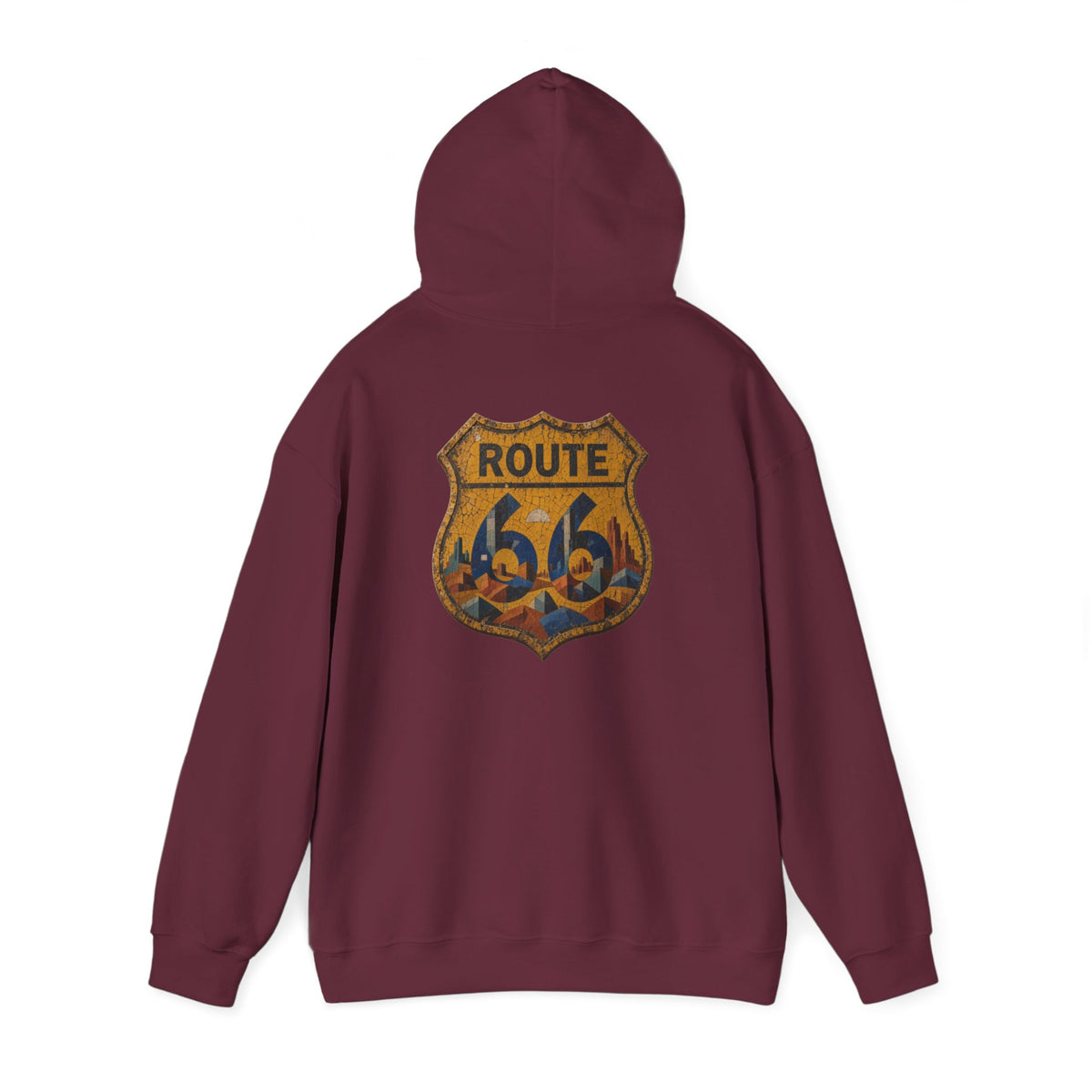 Route 66 Mosaic Shield Unisex Heavy Blend™ Hoodie