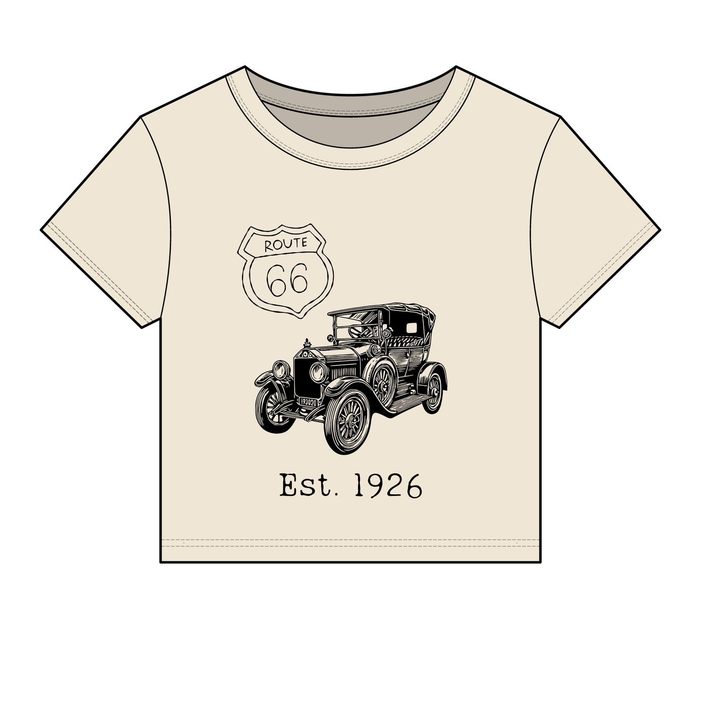 Route 66 Centennial Baby Tee