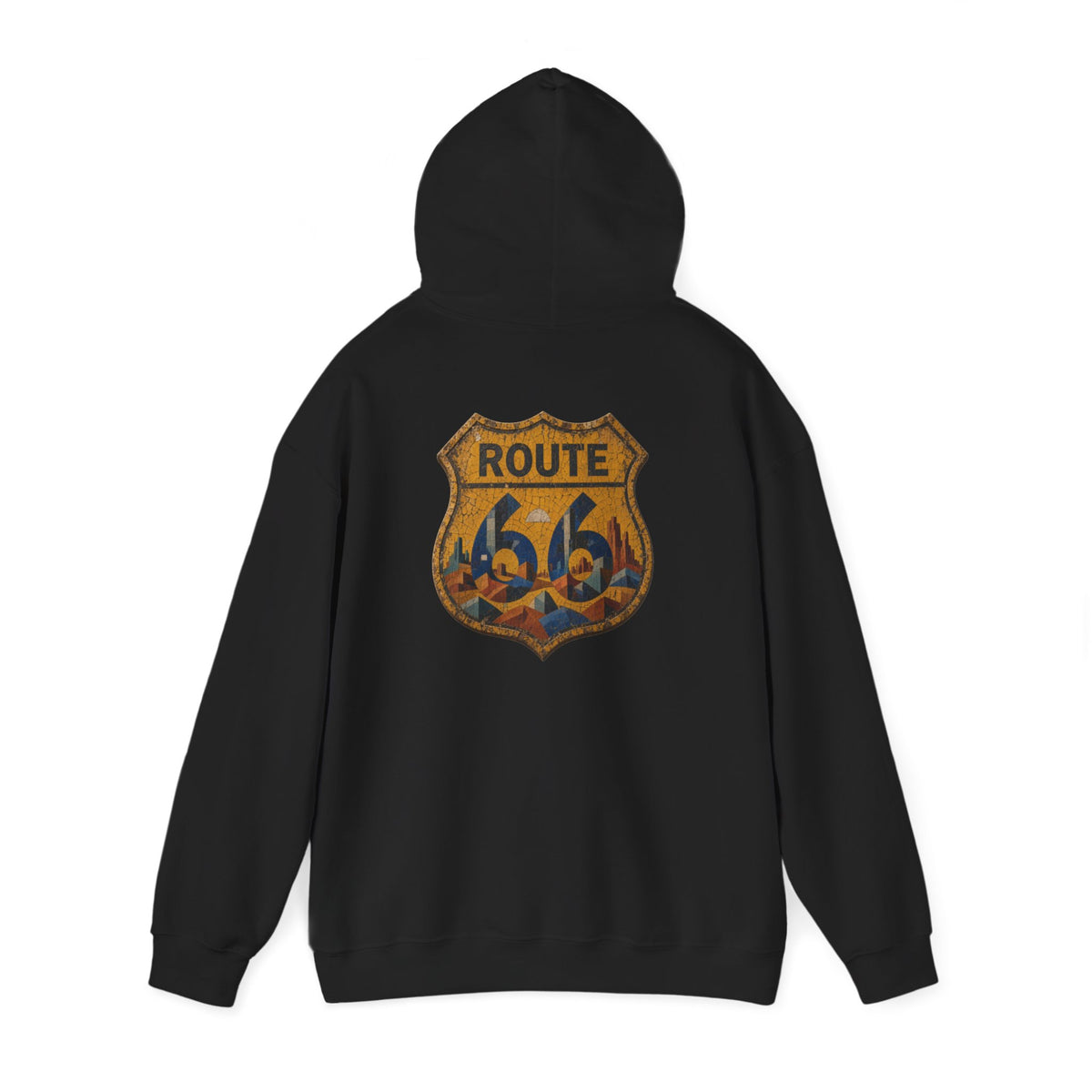 Route 66 Mosaic Shield Unisex Heavy Blend™ Hoodie
