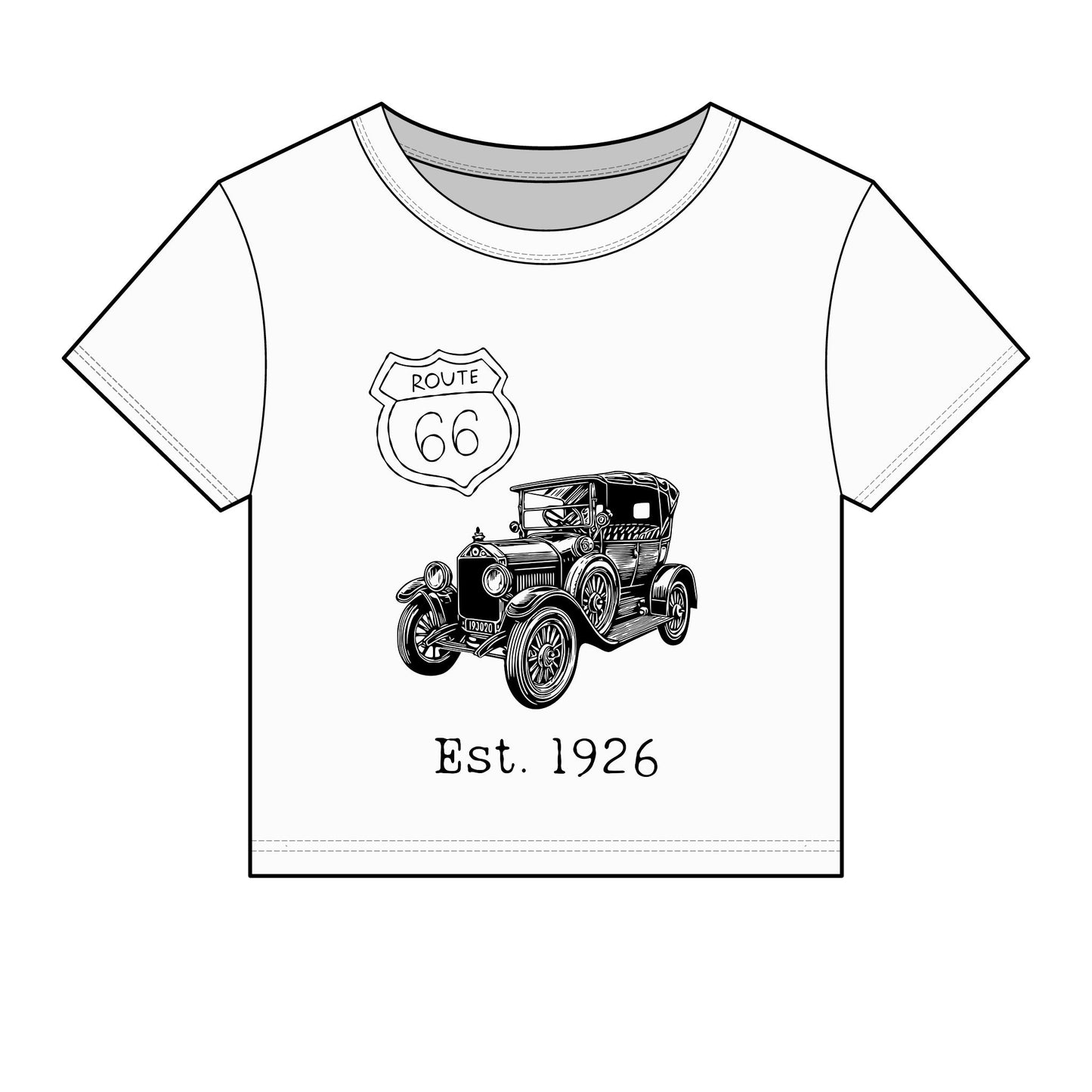 Route 66 Centennial Baby Tee
