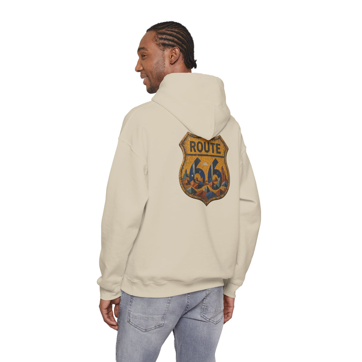 Route 66 Mosaic Shield Unisex Heavy Blend™ Hoodie