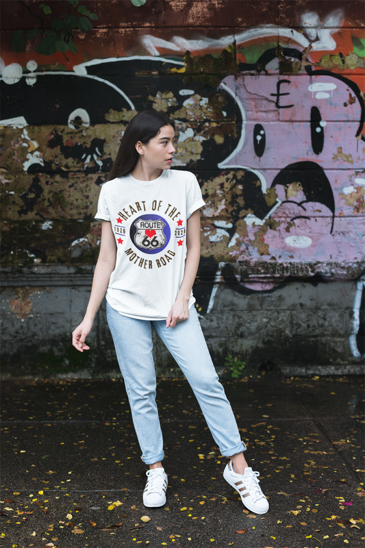 Heart of the Mother Road Logo Tee | Route 66 Unisex Softstyle T-Shirt