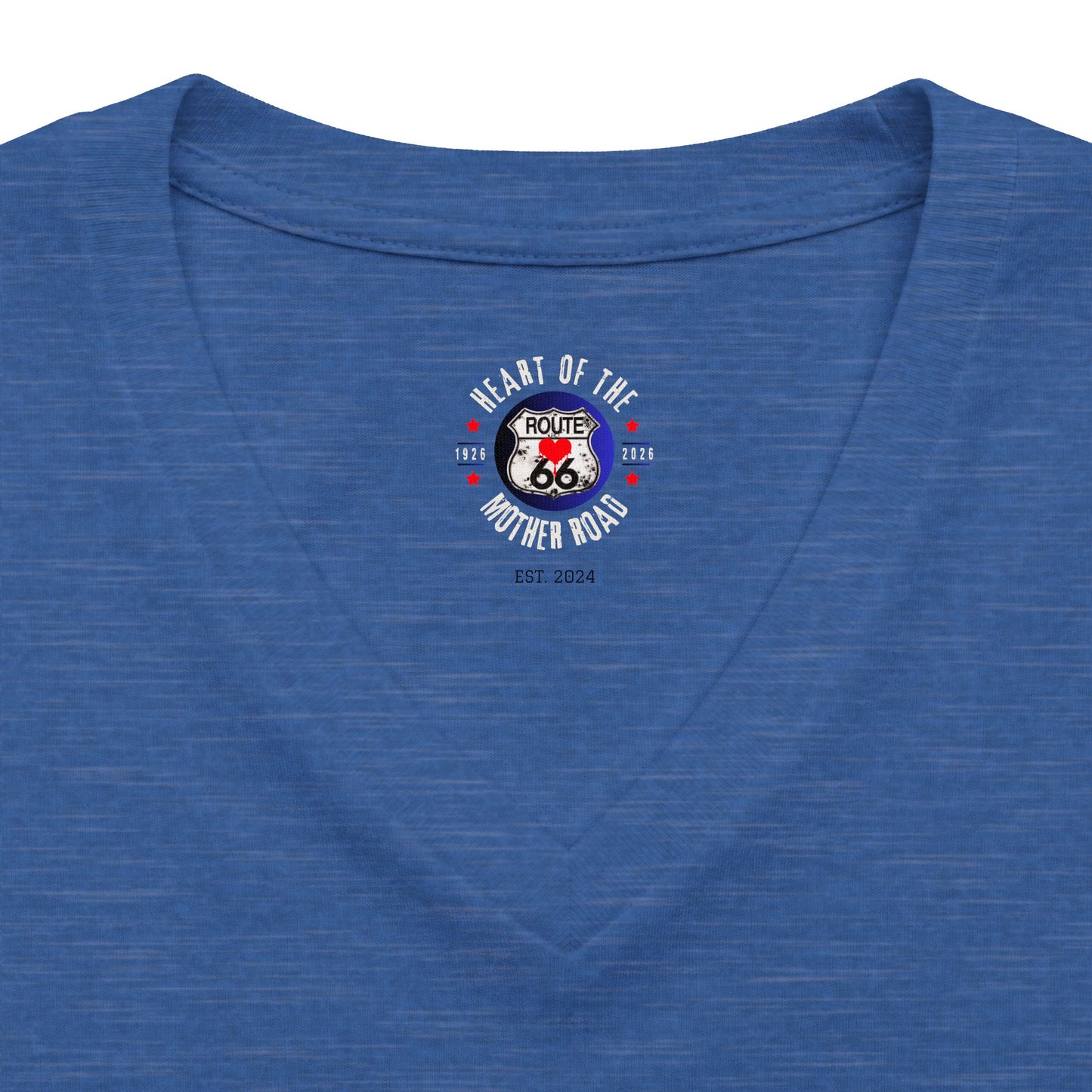 Centennial Route 66 100th Birthday Cake V‑Neck Tee