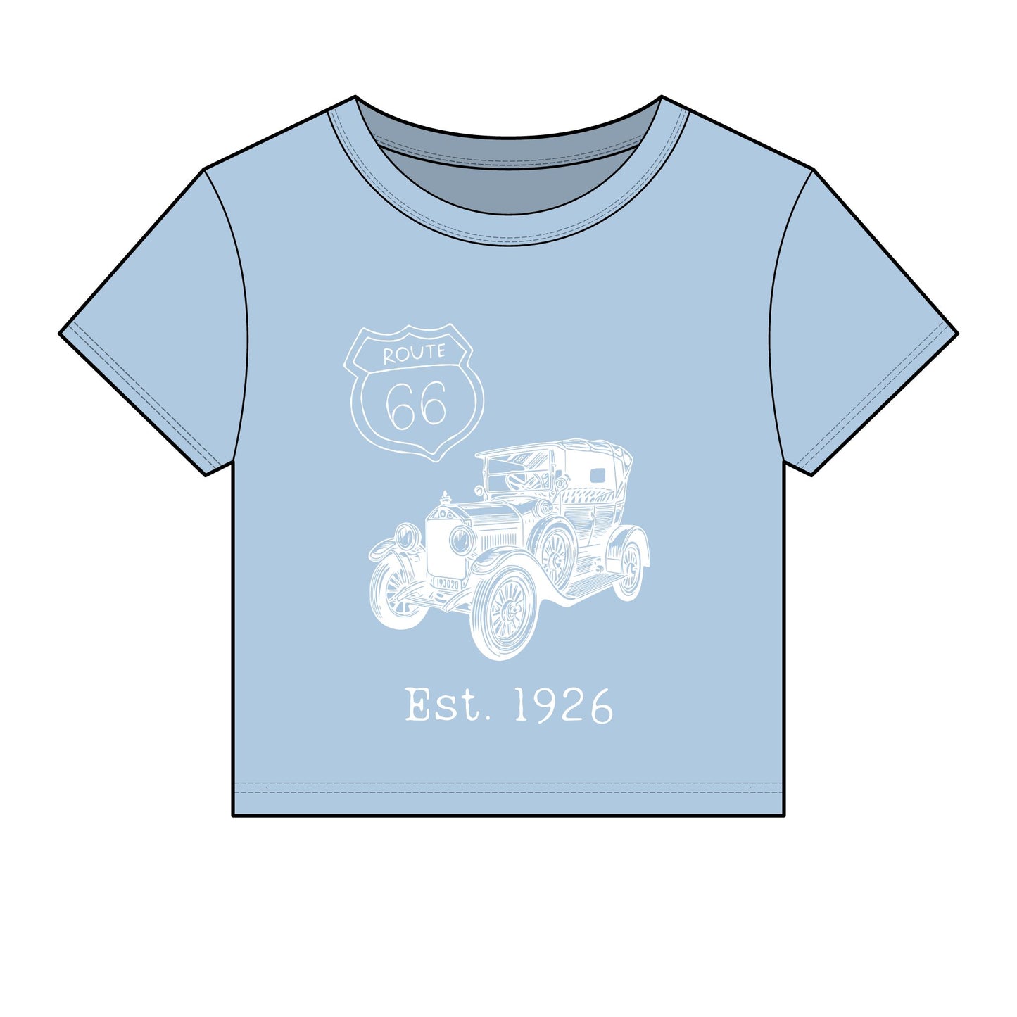 Route 66 Centennial Baby Tee