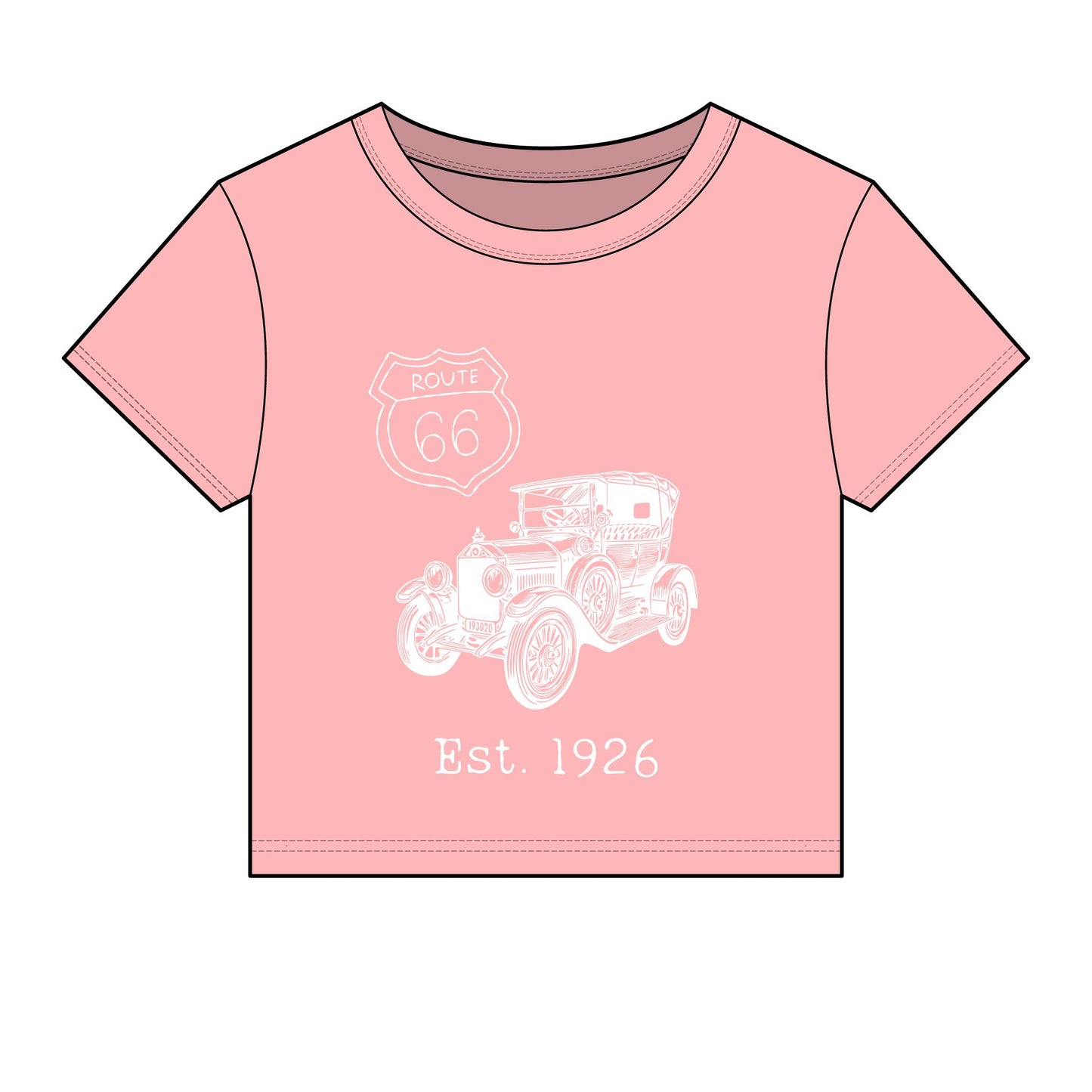 Route 66 Centennial Baby Tee